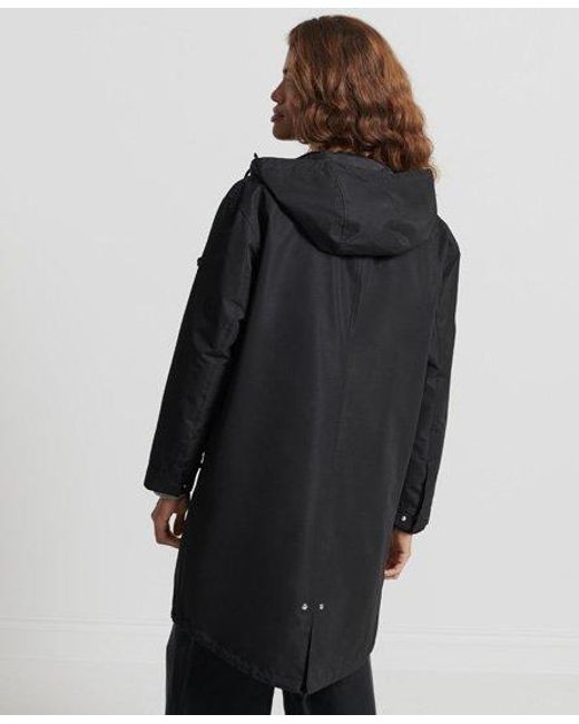 Superdry Black 3-In-1 Fishtail Parka Coat