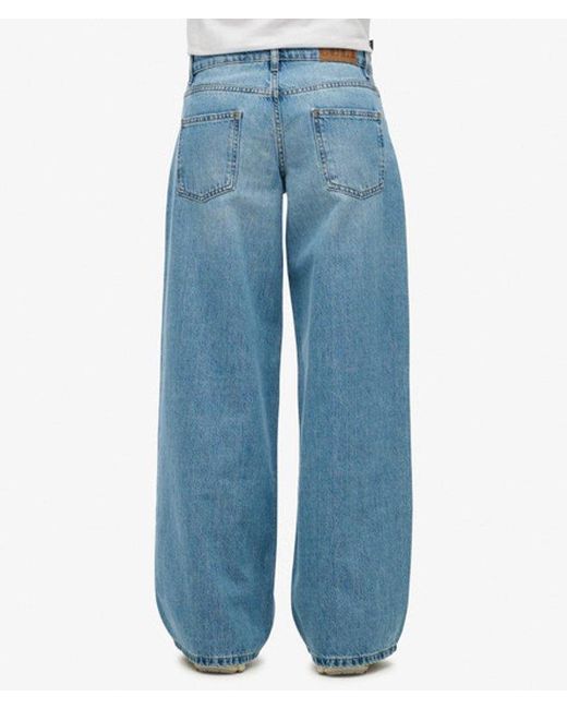 Superdry Blue & Co Cult Mid Rise baggy Jeans