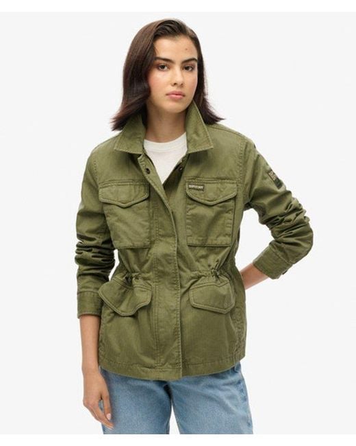 Superdry Green Classic Military M65 Lined Jacket