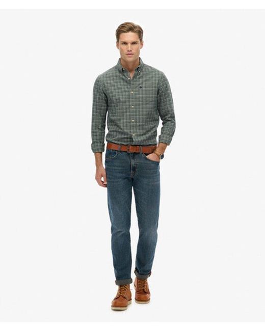 Superdry Green & Co Premium Check Oxford Shirt for men