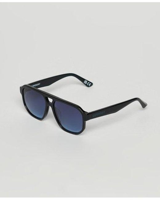 Superdry Blue Sdr 70s Aviator Sunglasses for men
