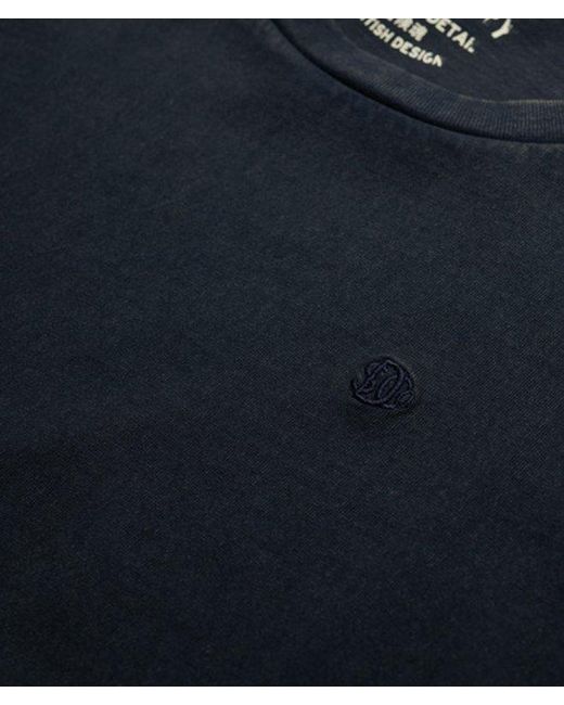 Superdry Essentials Relaxed T-shirt in het Blue voor heren