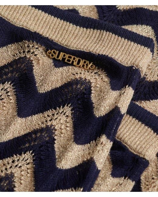 Superdry White & Co Zigzag Knit Column Maxi Skirt