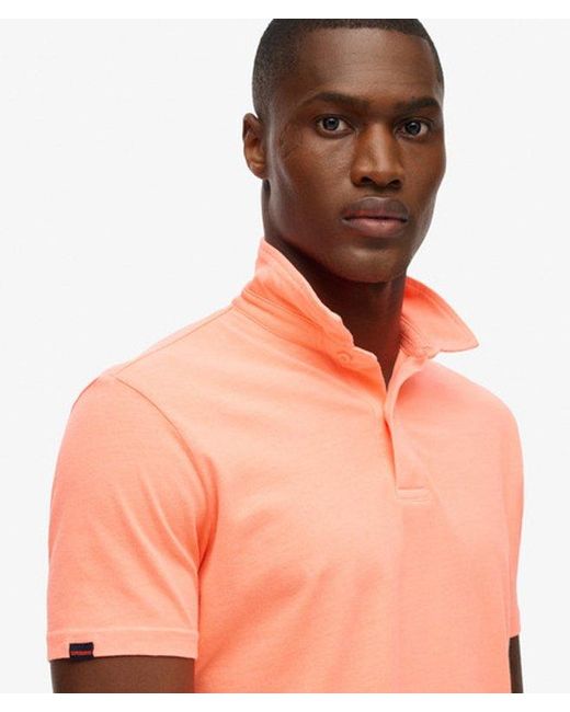 Superdry Orange & Co Essential Jersey Polo Top for men