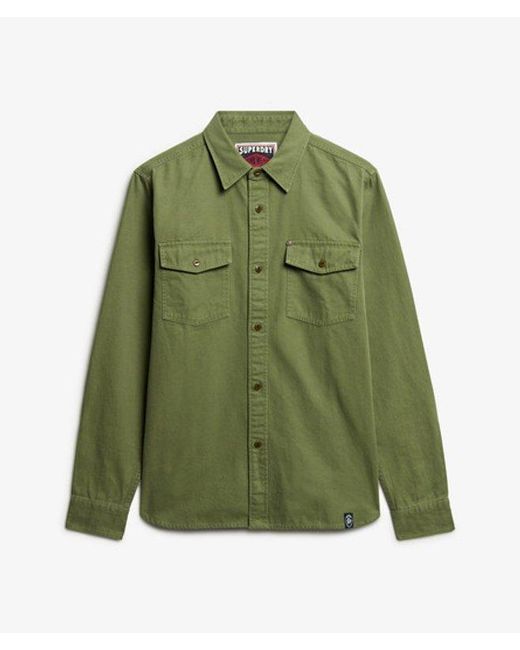 Superdry Green & Co The Merchant Store- Frontier Shirt for men