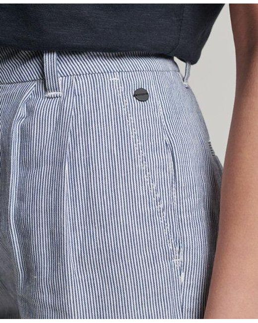 Superdry Green Studios Linen Shorts