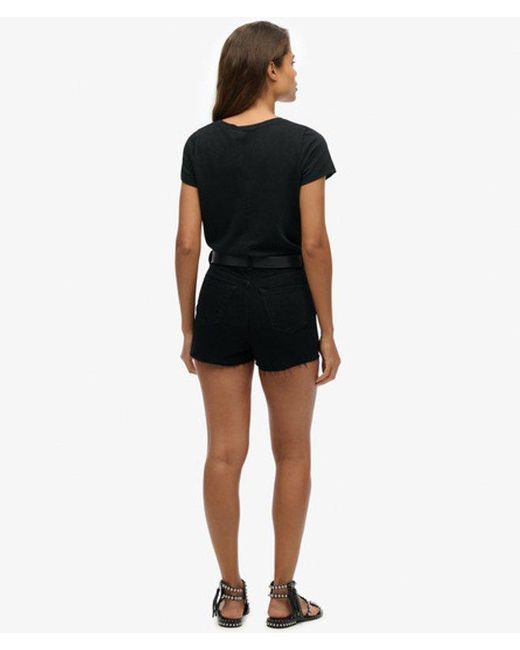 Superdry Black & Co Ruby Cut Off Shorts