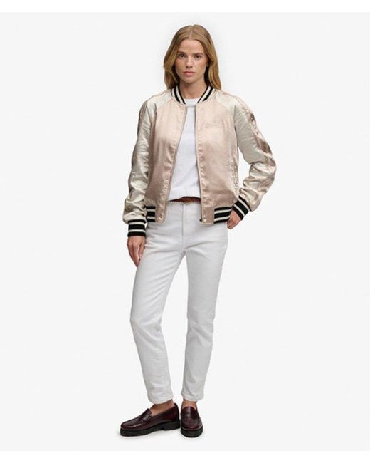 Superdry Natural & Co Suikajan Embroidered Bomber Jacket