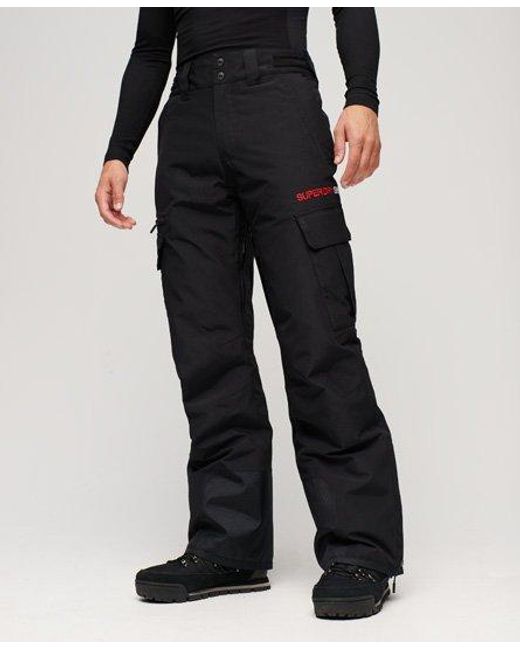 Superdry Black Sport Ski Ultimate Rescue Trousers for men