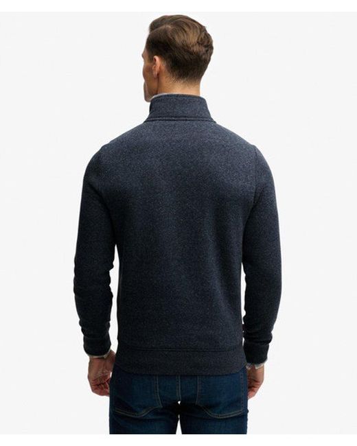 Homme Sweat À Demi-Zip Logo Vintage Brodé Taille Superdry pour homme en coloris Blue