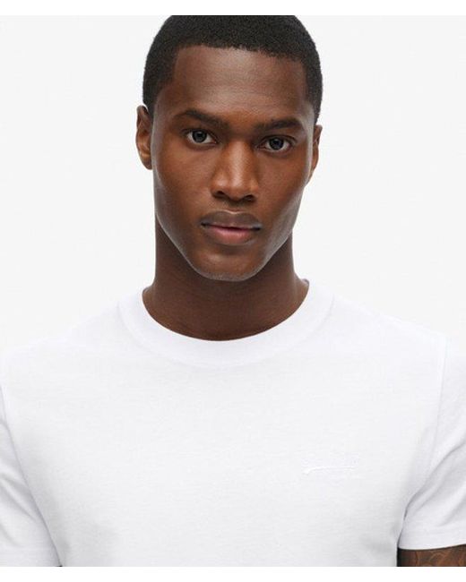 Superdry White & Co Organic Cotton Essential Logo T-shirt for men
