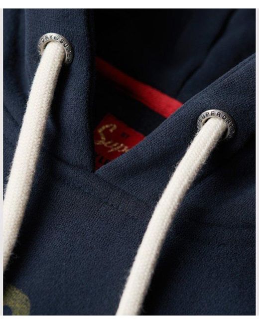 Superdry Blue & Co Archive Script Graphic Hoodie