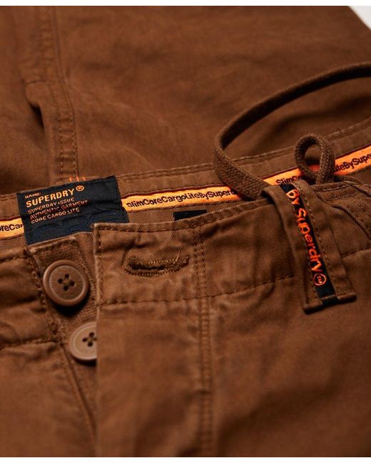 Superdry Core Cargo Lite Pants Brown for Men | Lyst