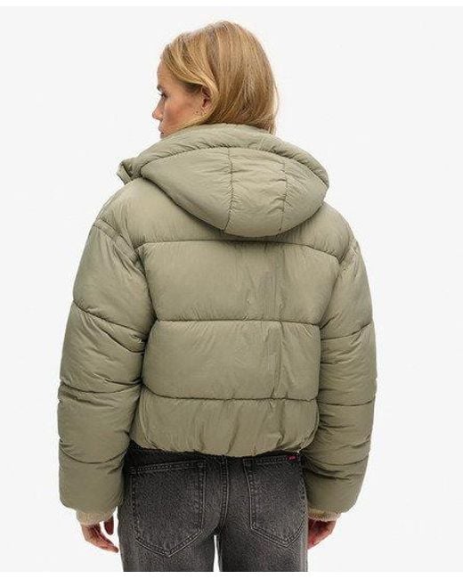 Superdry Natural Cropped Cocoon Puffer Jacket