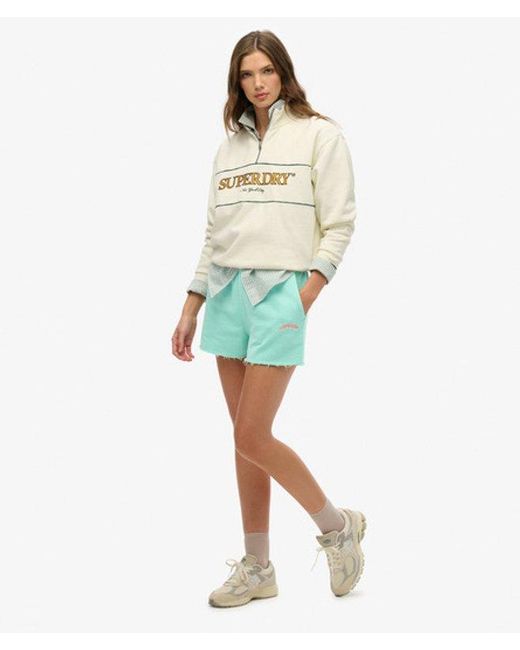 Superdry Green & Co Essential Logo Garment Dye Shorts