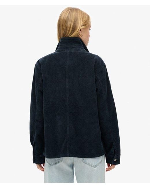 Superdry Blue Corduroy Chore Jacket