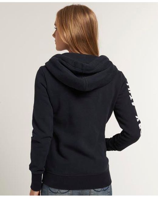 Superdry Blue Track & Field Zip Hoodie Eclipse