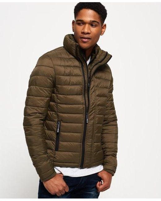 Superdry Brown Fuji Triple Zip Through Jacket for men