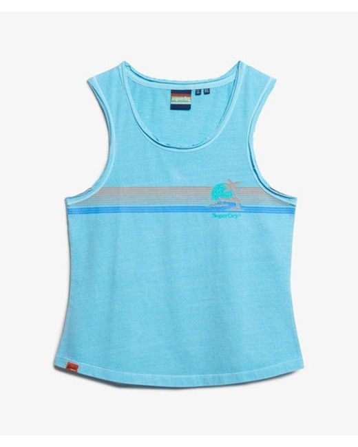 Superdry Blue & Co Outdoor Stripe Scoop Neck Tank Top