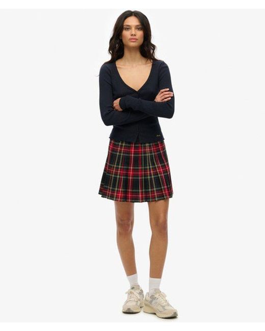Superdry Natural Check Mini Skirt