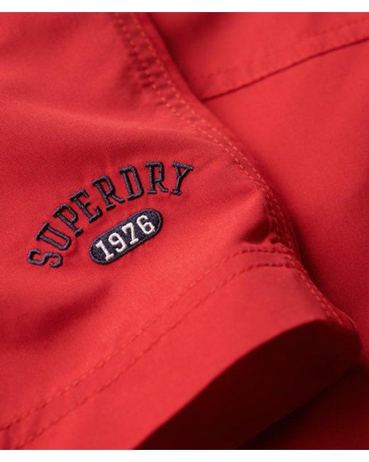 Superdry Classic Embroidered Detail Recycled Polo 17-inch Swim Shorts for men