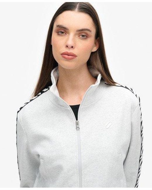 Superdry White Code Tape Track Top