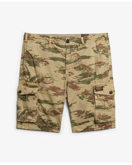 Superdry Lichte Parachute Short in het Natural voor heren