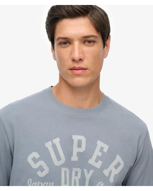 Superdry Blue & Co Vintage Athletic Essential Graphic T-shirt for men