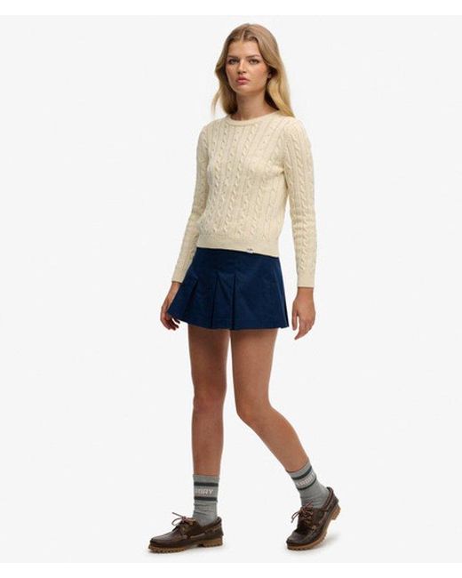 Superdry Blue & Co Mini Pleated Skort