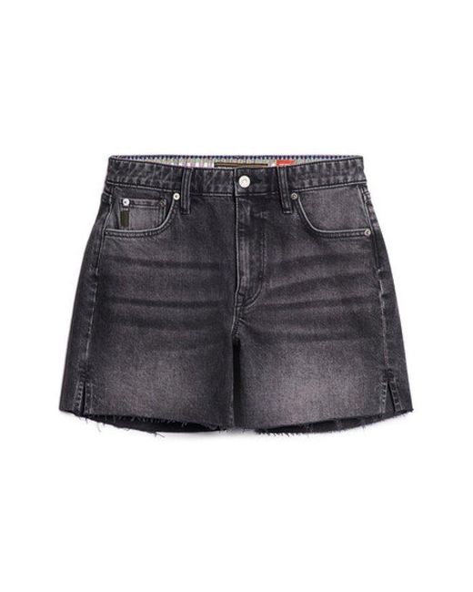 Superdry White & Co Classic Ripped Mid Rise Cut Off Shorts