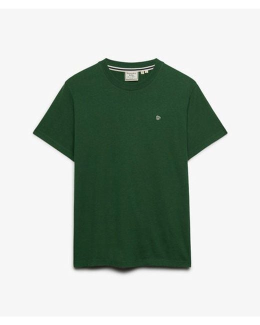 Superdry Green & Co Logo Embroidered T-shirt for men