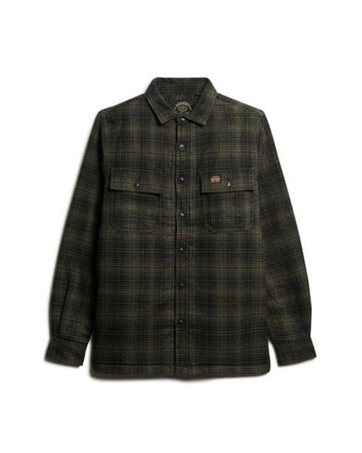 Superdry Black & Co Wool Miller Overshirt for men