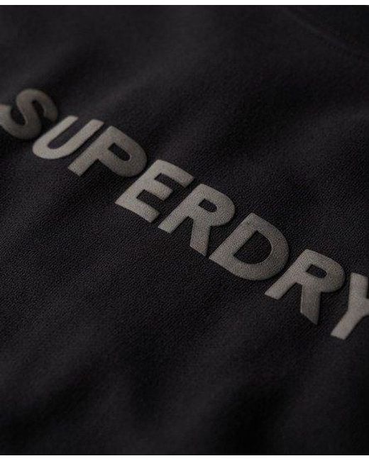 Sweat ras du cou ample sport Superdry pour homme en coloris Black