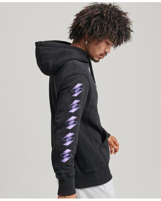 Superdry Black Code Halftone Loose Hoodie 2