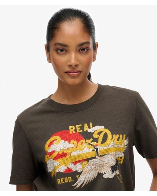 Superdry Black & Co Vintage Logo Tokyo Relaxed T-shirt