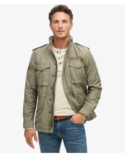 Superdry Green Vintage Military M65 Jacket for men