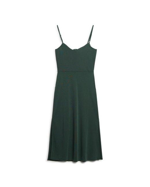 Superdry Green & Co Modal Jersey Open Back Dress
