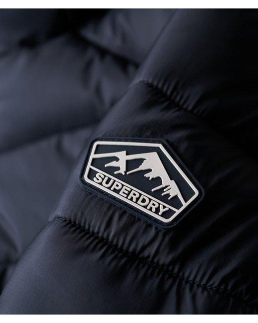 Superdry Blue & Co Ladies Slim Fit Chevron Hooded Fuji Padded Jacket
