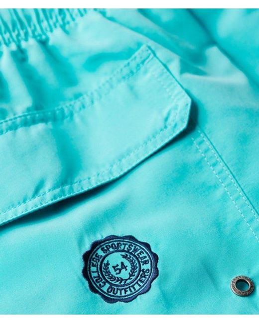 Superdry Blue & Co Recycled Polo 17-inch Swim Shorts for men