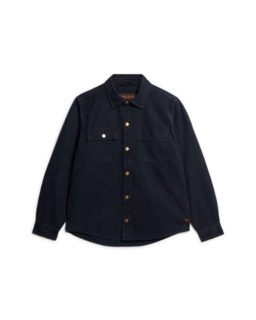 Superdry Blue & Co Surplus Canvas Overshirt for men