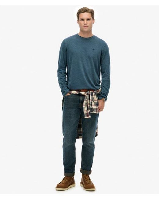 Superdry Blue Classic Essential Top for men