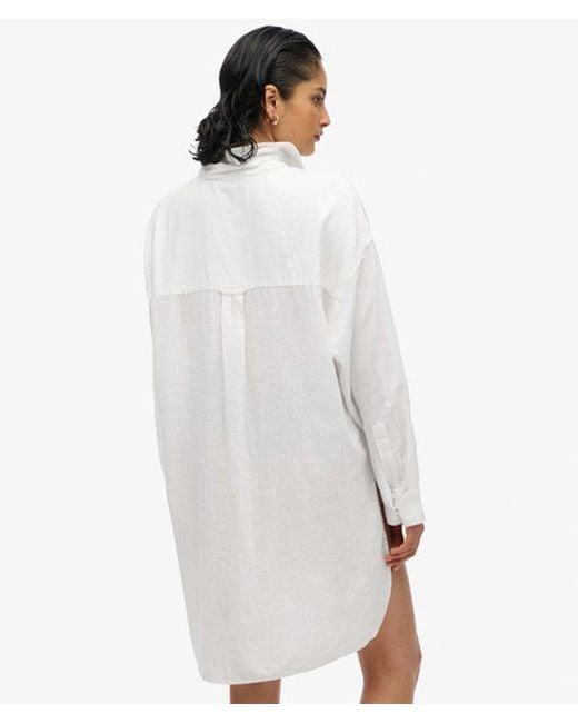 Superdry White & Co Ibiza Long Beach Shirt