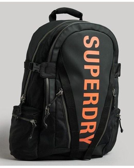 Superdry Mountain Tarp Graphic Backpack Black Size: 1size for men