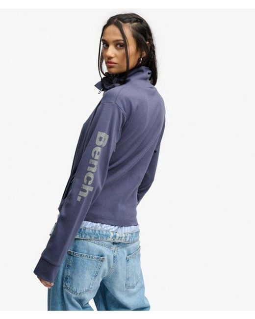 Superdry Bench Funnel Track Top in het Blue
