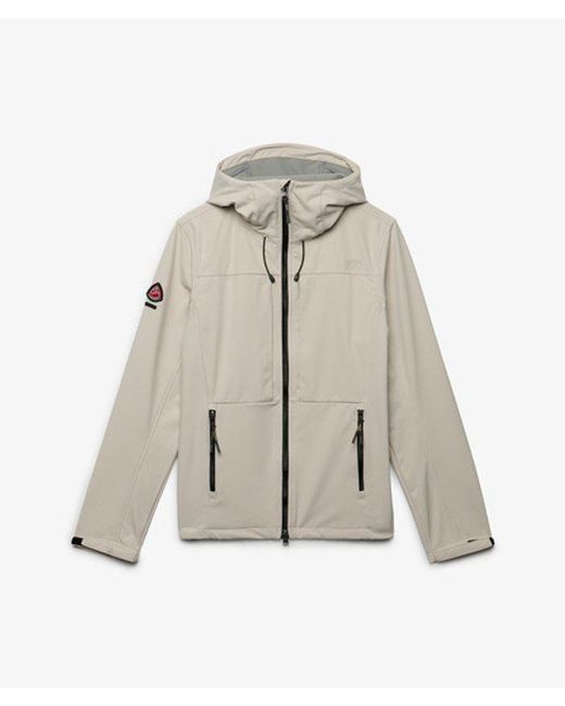 Superdry White & Co Hooded Softshell Trekker Jacket for men