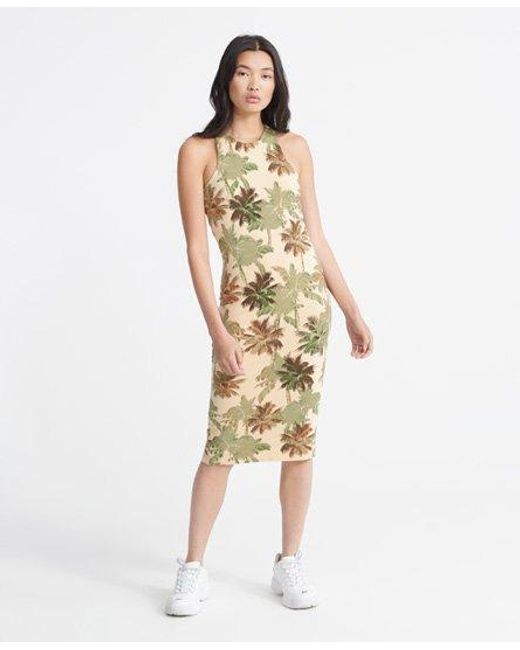Superdry Natural Racer Midi Dress