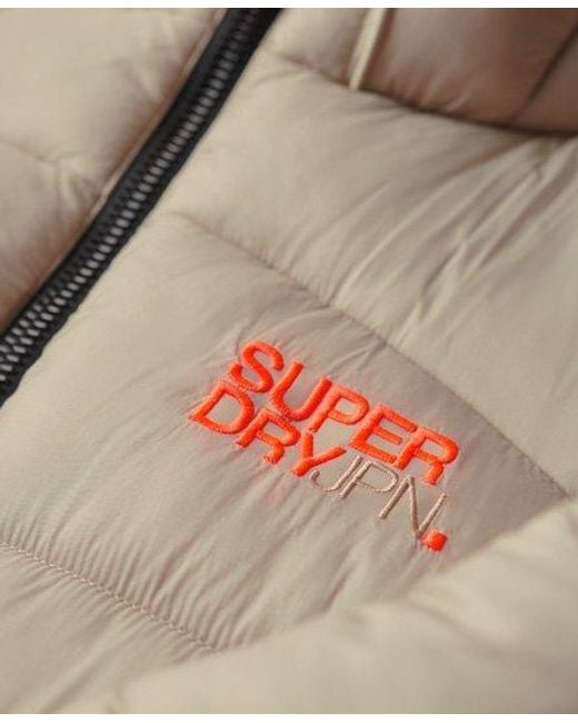 Superdry Natural Sports Puffer Bomber Jacket