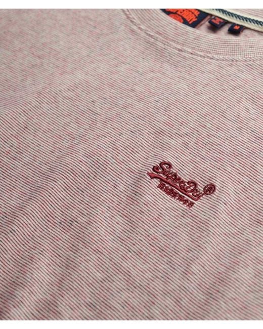 Superdry Red Organic Cotton Essential Logo T-shirt - Size: Xxxl for men