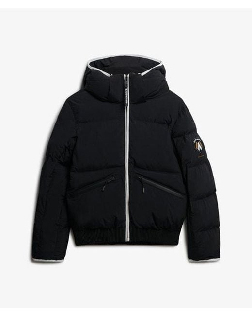 Superdry Black & Co Hooded Ski Bomber Jacket