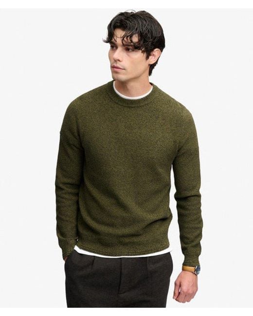 Superdry Green & Co Texture Knit Jumper for men